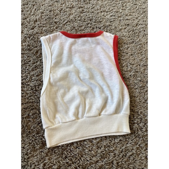 Vintage 70s 80s Tee T Tank Top Shirt Preppy Vest Color Block 18 Months - Picture 5 of 5